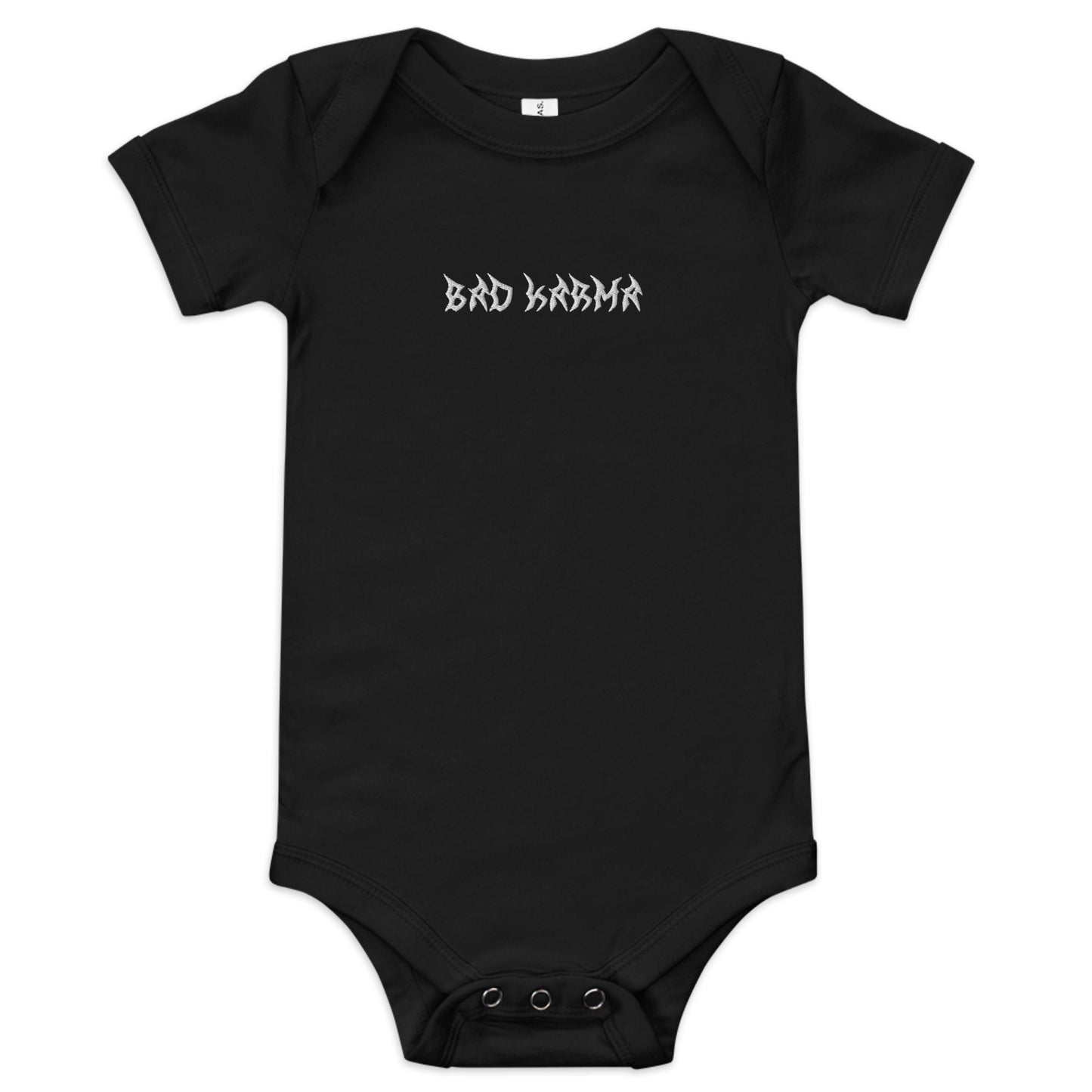 “BAD KARMA” Baby short sleeve one piece