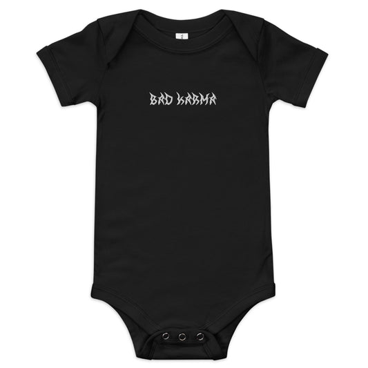 “BAD KARMA” Baby short sleeve one piece